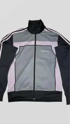 adidas トラックジャケット 80s ブラック ピンク メンズ