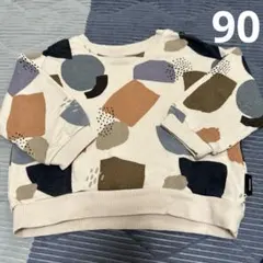 マニーナ　manina 幾何学模様トレーナー　90