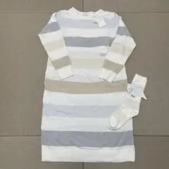 【新品未使用】スムーズィー5ボーダードレス & 2ボーダーショートソックス