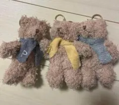 ジェラートピケ くま クマ ぬいぐるみ キーホルダー