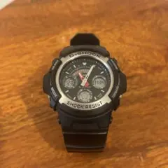 G-SHOCKアナデジAW-590シルバー×ブラック