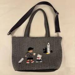 familiarファミリア ピオヌンナル バッグ ダークグレー - メルカリ