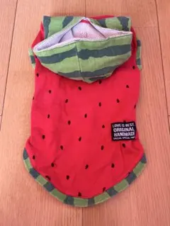 スイカ柄　犬服