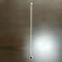 ゴールド ブラックストーン フラワーモチーフ ネックレス