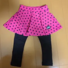BABYDOL ドット柄スカート付きレギンス 80
