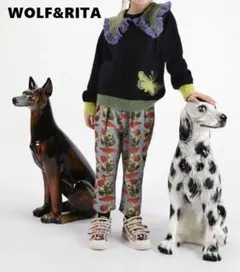 wolf&rita ウルフアンドリタ　キノコ柄パンツ　10Y