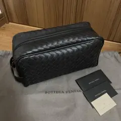 BOTTEGA VENETA セカンドバッグ イントレチャート ダークブラウン