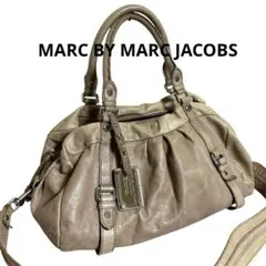 MARC JACOBS クロコ型押し レザーハンドバッグ ライトブルー - メルカリ