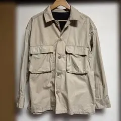 ベージュ ミリタリージャケット