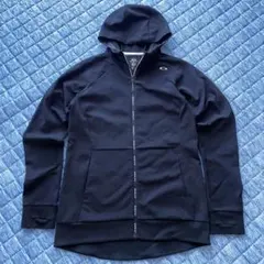 Oakley ダブルジップ パーカー XL ファスナーロゴ ブラック