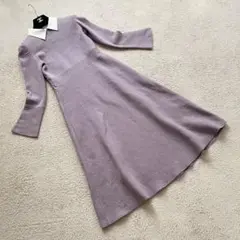 パープル ロングワンピース