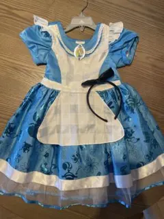 ディズニーストア　アリスドレス　カチューシャ付き　110