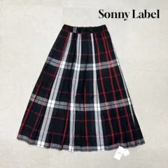 ★新品★ Sonny Label ロングスカート　プリーツ　チェック柄　ブラック