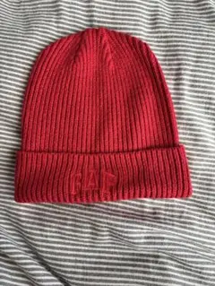 GAP レッド ニット帽 フリーサイズ
