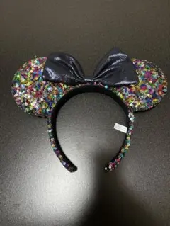 ミニーマウス風カチューシャ　スパンコール