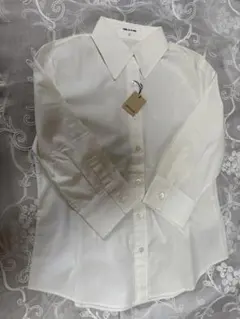 COMME CA DU MODE アイボリー7部袖シャツ