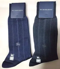 【新品未使用/日本製】BURBERRY ソックス2足とハンカチ セット