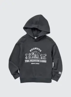 ユニクロ UNIQLOPEANUTS ダークグレー パーカー 150cm