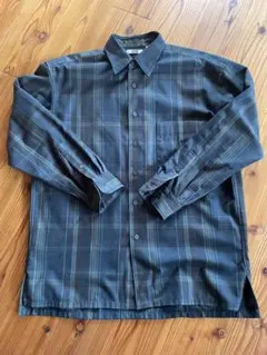 ユニクロU チェックオーバーサイズシャツ