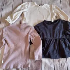 【90】長袖トップス 3点セット petitmain アプレレクール キムラタン