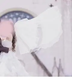 ANNAN WEDDING ミドル丈ベール　ふわふわ　メロー