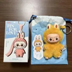 ラブブ PIN FOR LOVE アルファベットぬいぐるみペンダント【Y】