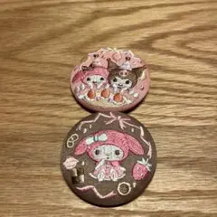サンリオ刺繍缶バッジ まとめ売り クロミ マイメロ シークレット