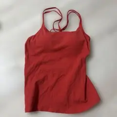 UNIQLO カップ付きキャミソール レッド Lサイズのサムネイル