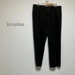 【クロイドン】　黒 スラックス パンツ　古着　b245