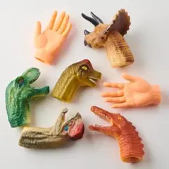 指人形セット　恐竜　手のサムネイル