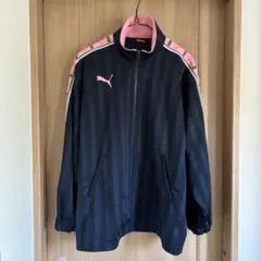 セPUMA レディース ジャージ トラックジャケット ネイビー ピンク