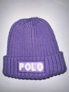 POLO ニット帽 パープル 46-50cm