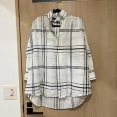 earth music&ecology チェック柄長袖シャツ