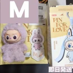 正規品 ラブブ LABUBU PIN FOR LOVE イニシャル M