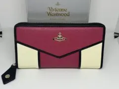 【新品未使用】Vivienne Westwood 長財布 ワインレッド/ホワイト