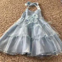 ドレス　ワンピース　水色　発表会　ピアノ　キッズ　子供