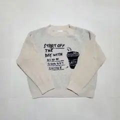 【used】BREEZE　ブリーズ　120サイズ　ニット　ベージュ　コーヒー