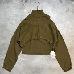 O’s no brand no styleタートルネック ニット カーディガン