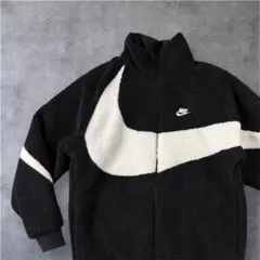 未使用級✨NIKE ナイキ ボアジャケット ビッグスウォッシュ リバーシブル L
