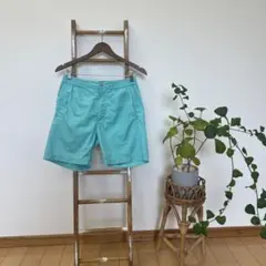 BEAMS ショートパンツ Sサイズ ターコイズブルー ナイロンパンツ 夏 海のサムネイル