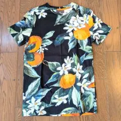 H&M フローラルプリント XS 半袖シャツ 165/88A コットン100%のサムネイル