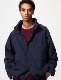 新品未使用 ユニクロ ウインドプルーフスタンドブルゾン ネイビー XLサイズ