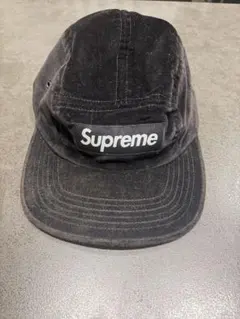Supreme Velvet Camp Cap ブラック 18awのサムネイル