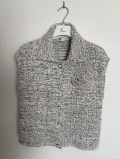 ZARA ツイードベスト Sサイズ