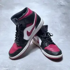 【NIKE】AIR JORDAN 1 MID BLACK/RED-WHITE
