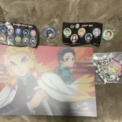 くら寿司ローソン鬼滅の刃下敷き缶バッジキーホルダー炭治郎 煉獄 冨岡 蜜璃