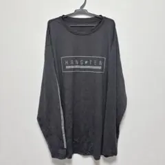 【HANG TEN】ロゴ入り 長袖Tシャツ ロンT ブラック ゆったりのサムネイル