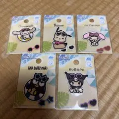 日焼けサンリオワッペン 5セット アイロン接着シール