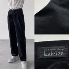 90s Vintage ベルベット 2タック スラックス 光沢 サンフェード