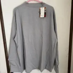 グレー 5L 長袖カットソー